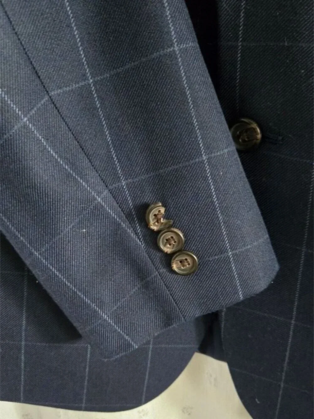 Lauren Ralph Lauren Men's Dark Navy Windowpane Sport Coat